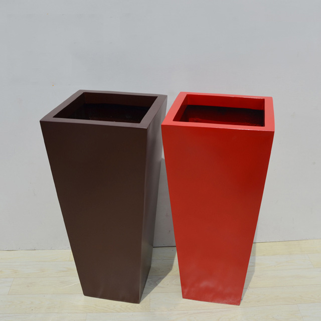 玻璃鋼方形落地式景觀(guān)花箱