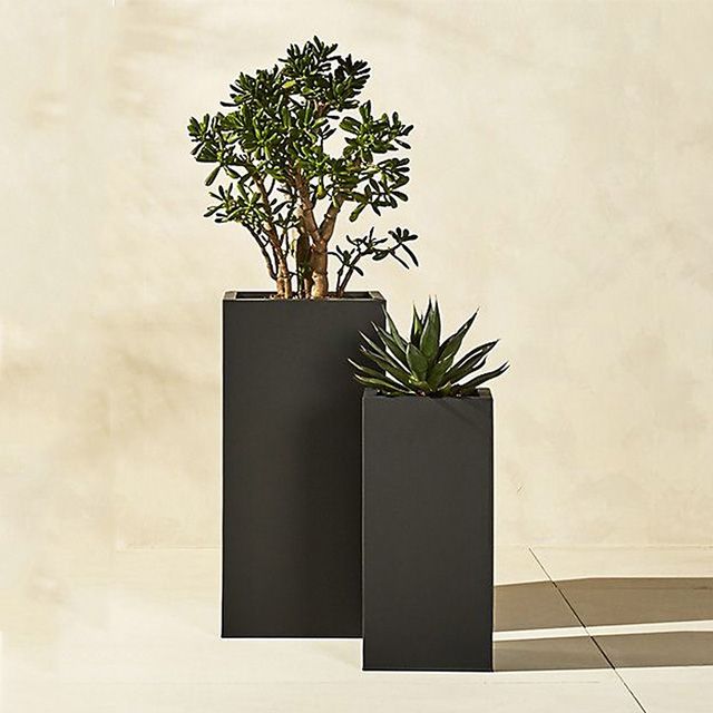 玻璃鋼方形烤漆戶(hù)外景觀(guān)花箱