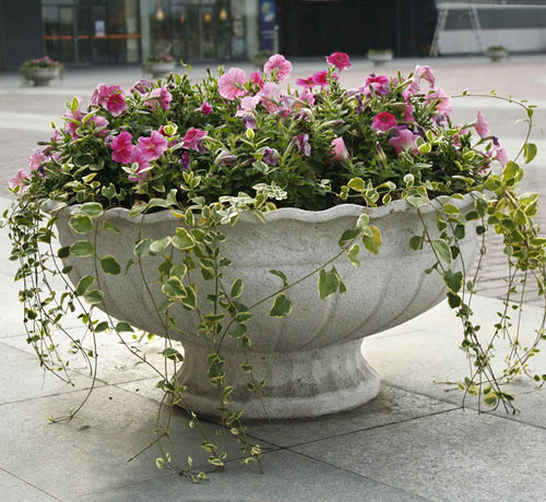 玻璃鋼歐式花盆成城市新景觀
