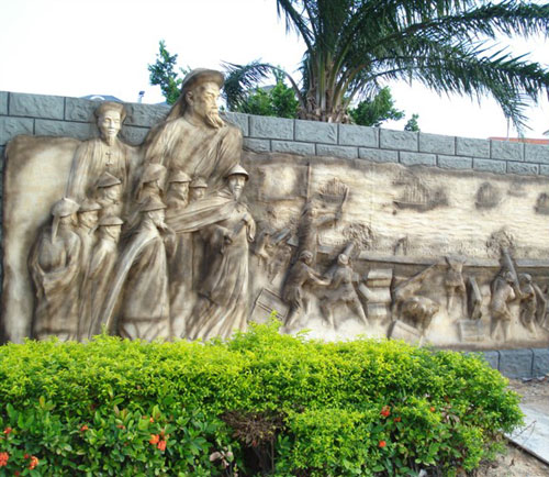 校園墻面玻璃鋼浮雕